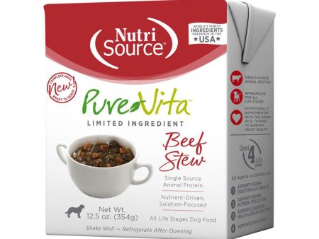 Pure Vita Dog Beef Stew 12.5oz. (Case of 12) Online