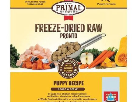 Primal Dog Freeze-Dried Pronto Puppy Chicken Salmon 7oz. For Sale