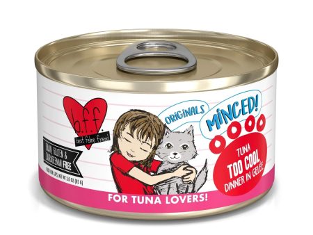 BFF Cat Originals Tuna Too Cool Tuna Dinner in Gele 3oz. (Case of 24) Online Sale