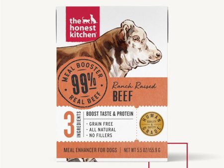 The Honest Kitchen Dog 99% Beef Meal Booster Wet Dog Food 5.5oz. Carton (Case of 12) Online Sale