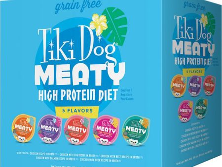 Tiki Pets Dog Meaty Variety Pack 3oz. (Case of 10) Online now