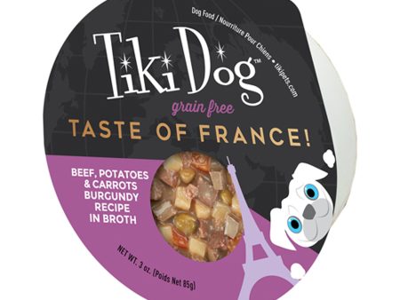 Tiki Pets Dog Gourmet France Beef 3oz. (Case of 4) Sale