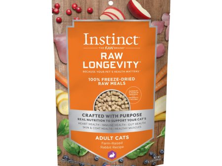 Natures Variety Raw Longevity Cat Freeze Dried Meals 9.5oz. Rabbit Fashion