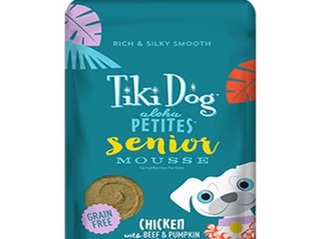 Tiki Pets Dog Aloha Mousse Senior 3.5oz.(Case of 12) Cheap