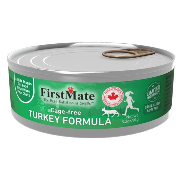 Firstmate Cat Limited Ingredient Grain Free Turkey 3.2oz. (Case of 24) Online now