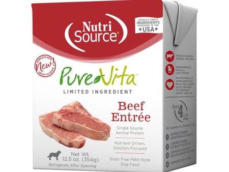 Pure Vita Dog Grain Free Beef Entree 12.5oz. (Case of 12) Discount