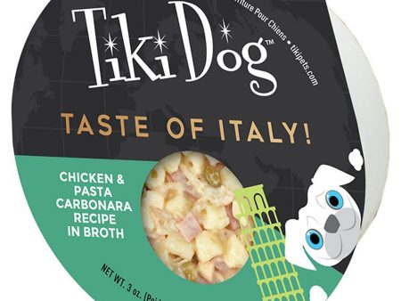 Tiki Pets Dog Gourmet Italy Pork 3oz. (Case of 4) Hot on Sale