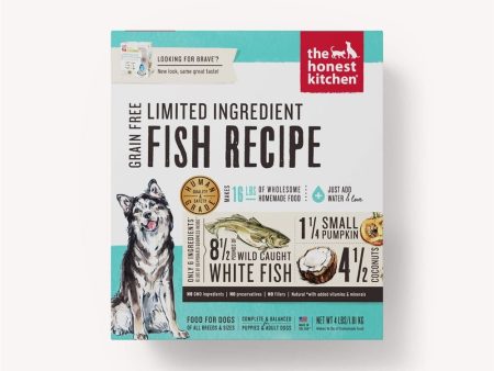 The Honest Kitchen Brave Limited Ingredient Fish Dehydrated Dog Food 4 Lbs on Sale