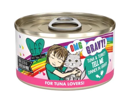 BFF Cat Omg Tuna and Turkey Tell Me Dinner in Gravy 2.8oz. (Case of 12) Cheap