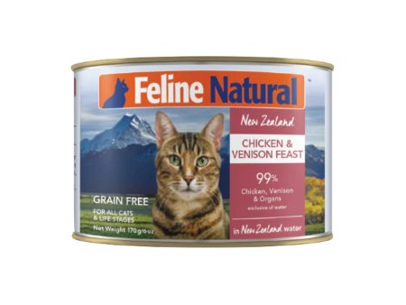 Feline Natural Canned Chicken Venison 6oz. (Case of 12) Online now