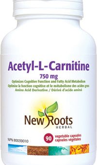 New Roots Herbal Acetyl-L-Carnitine 750mg - 90 Veggie Caps Fashion