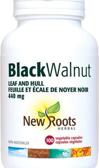 New Roots Herbal Black Walnut Leaf and Hull 440mg (100 Veg Caps) Online now