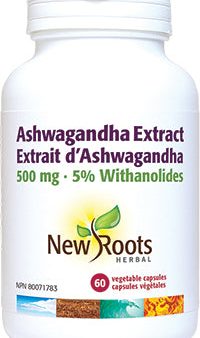 New Roots Herbal Ashwagandha Extract 500mg - 5% Withanolides Supply